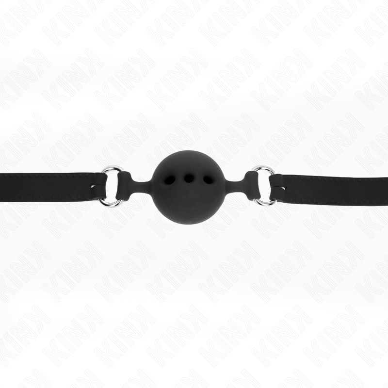 KINK - állítható szilikon gátló – 55 cm fekete, 5 cm golyóval - Image 4