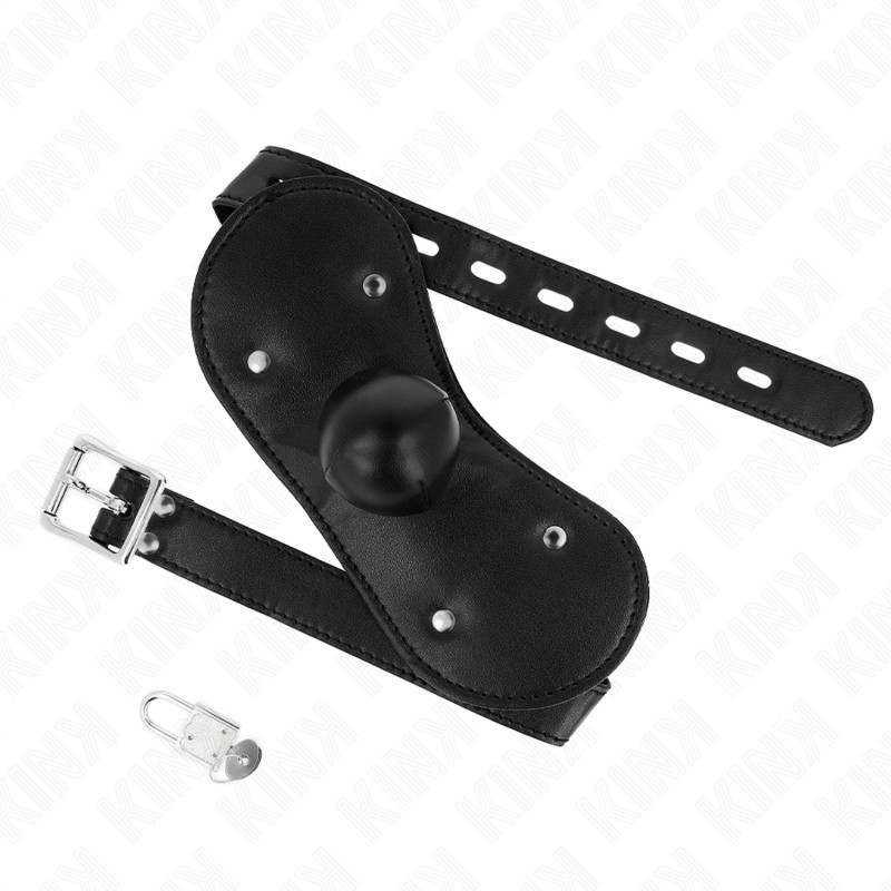 KINK - zárható ball gag szájmaszk, állítható 42-60 cm - Image 2