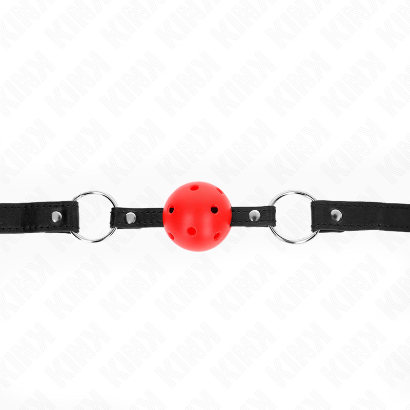 KINK – üreges, kemény piros golyós gag 4,5 cm - Image 4