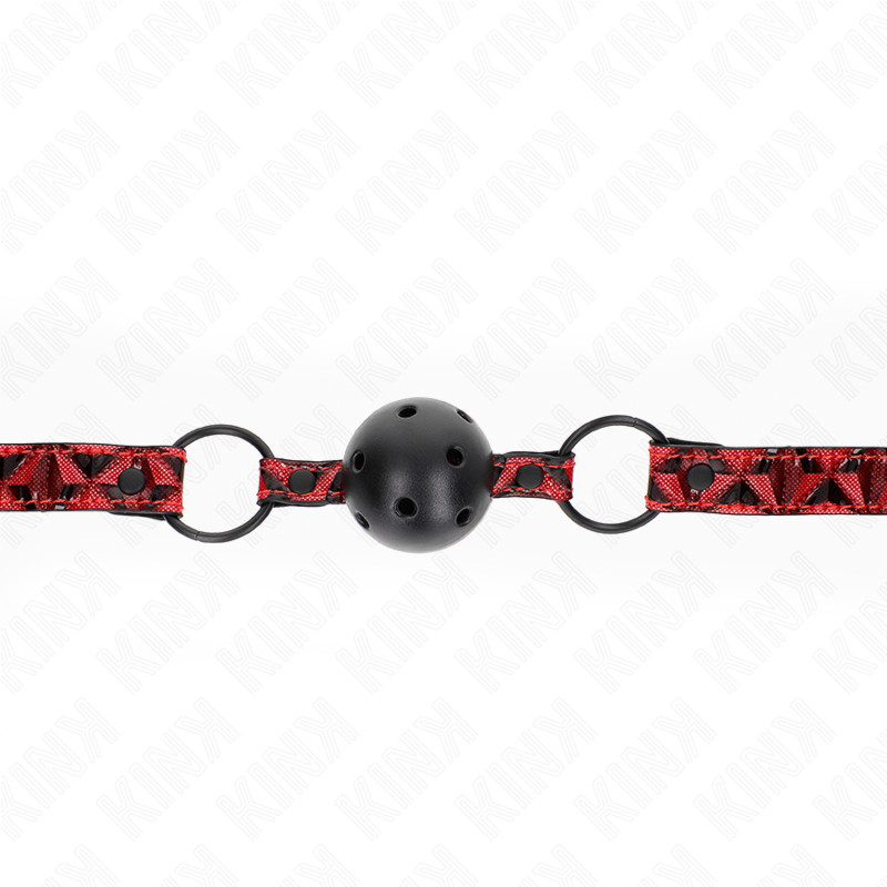 KINK – Gyémántmintás 4,5 cm-es ball gag állítható 42-60 cm - Image 4