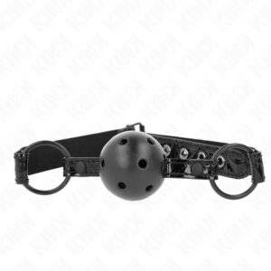 KINK - állítható gyöngyös fétis gátlószíj 42-60 cm-ig