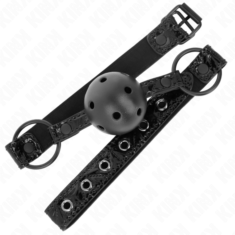 KINK - állítható gyöngyös fétis gátlószíj 42-60 cm-ig - Image 2
