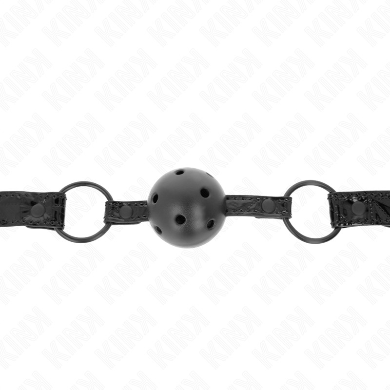 KINK - állítható gyöngyös fétis gátlószíj 42-60 cm-ig - Image 3