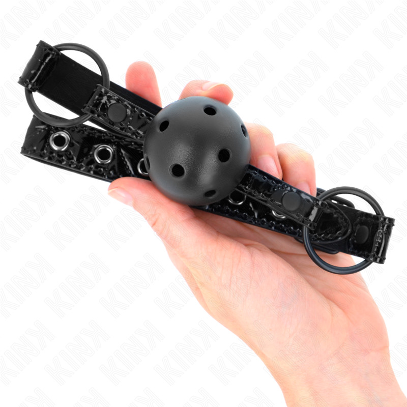 KINK - állítható gyöngyös fétis gátlószíj 42-60 cm-ig - Image 4