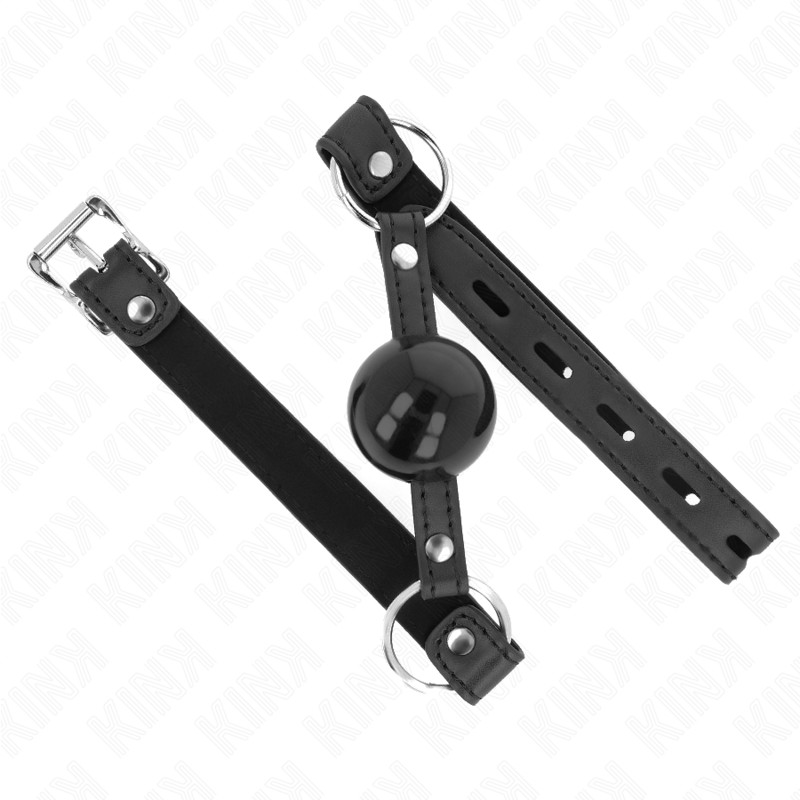 KINK – 4 cm-es TPE labda gátló fekete zárral - Image 2