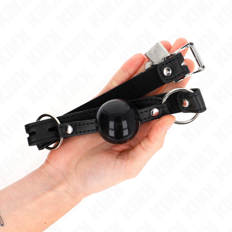 KINK – 4 cm-es TPE labda gátló fekete zárral - Image 3