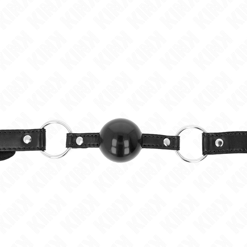 KINK – 4 cm fekete TPE golyó gag 60 x 2 cm - Image 3
