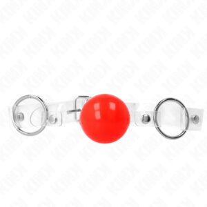 KINK – állítható piros PVC golyó gag 4 cm