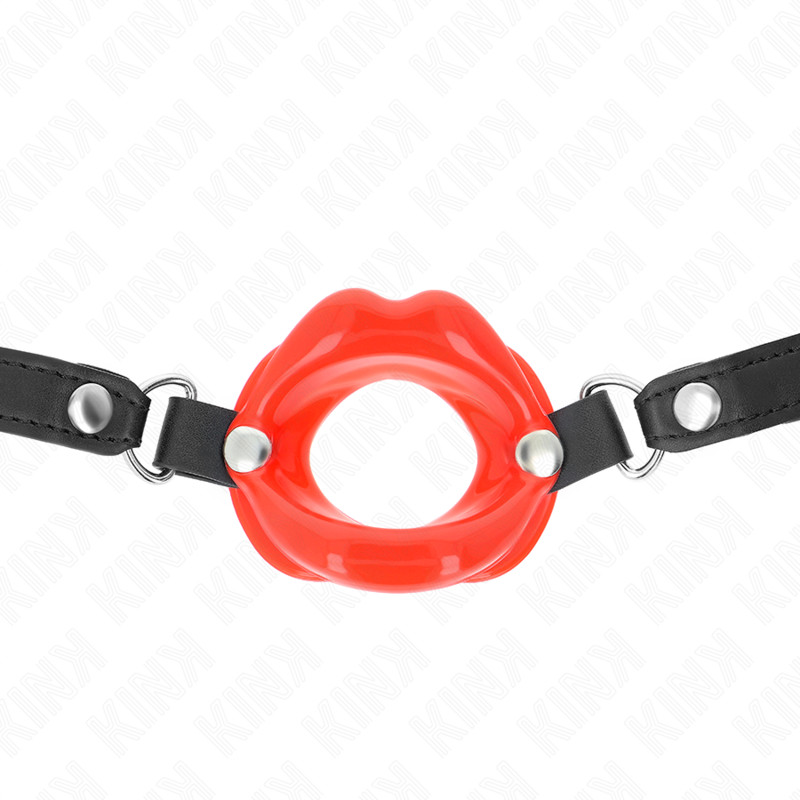 KINK - 8 cm-es gátló szájpecek állítható piros hevederrel - Image 3
