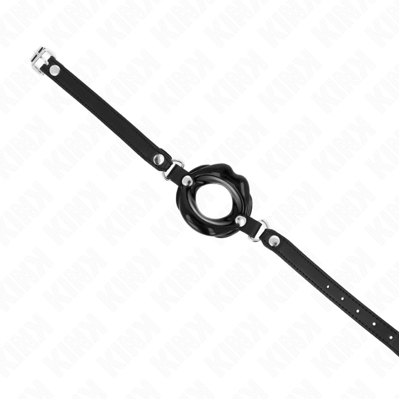 KINK - 8 cm bőrszíjas gag, állítható 39-58 cm között - Image 3