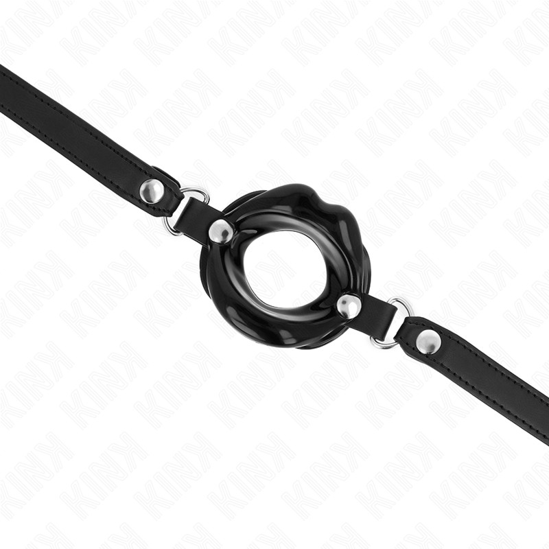 KINK - 8 cm bőrszíjas gag, állítható 39-58 cm között - Image 4