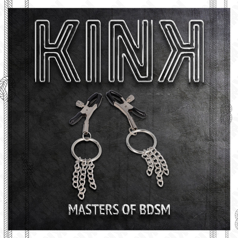 KINK – ezüst csiklócsipesz lánccal, 6 cm - Image 5