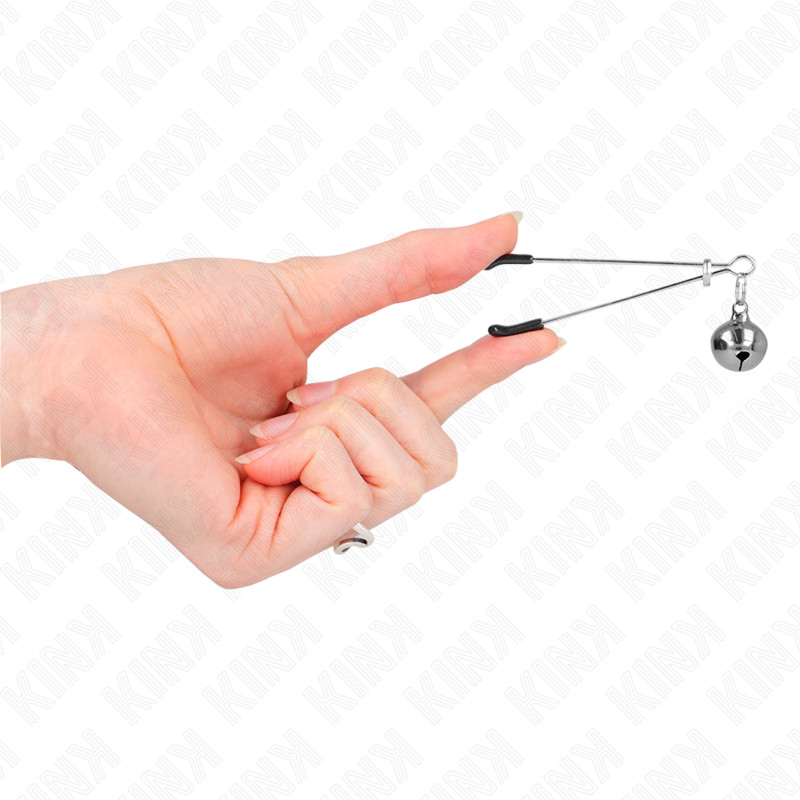 KINK – vékony ezüst mellbimbó csipesz 7 cm - Image 4