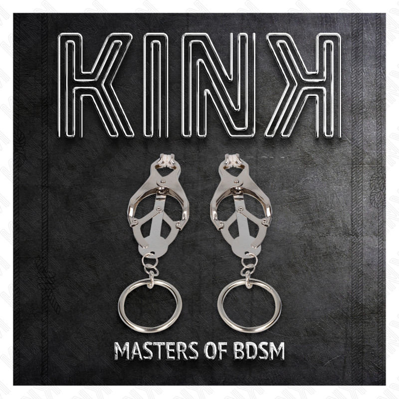 KINK - ezüst japán lóhere mellbimbó csipeszek - Image 5