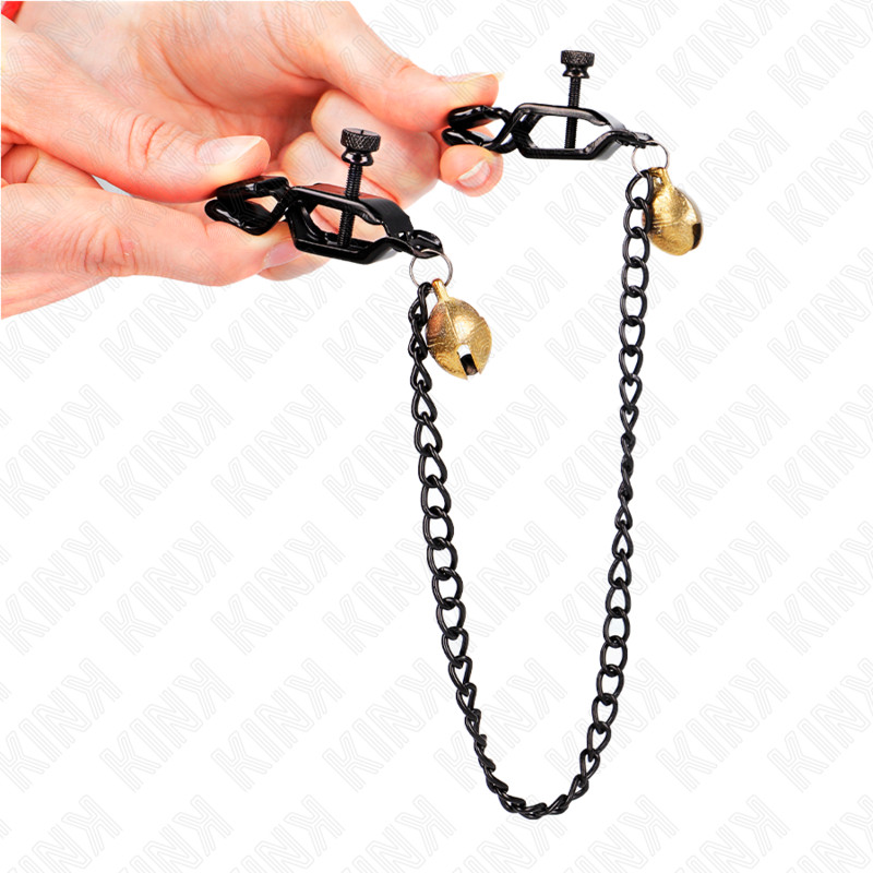 KINK - ezüst láncos mellbimbóklipsz csengővel 30 cm - Image 4