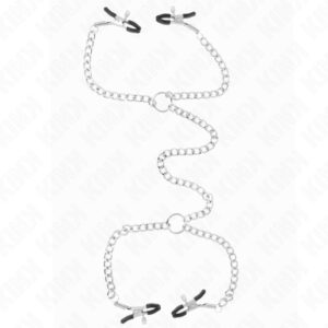 KINK – 4 láncos mellbimbócsipesz 32 cm-es láncokkal