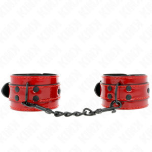 KINK – sötétpiros csuklópánt készlet 23 x 5 cm