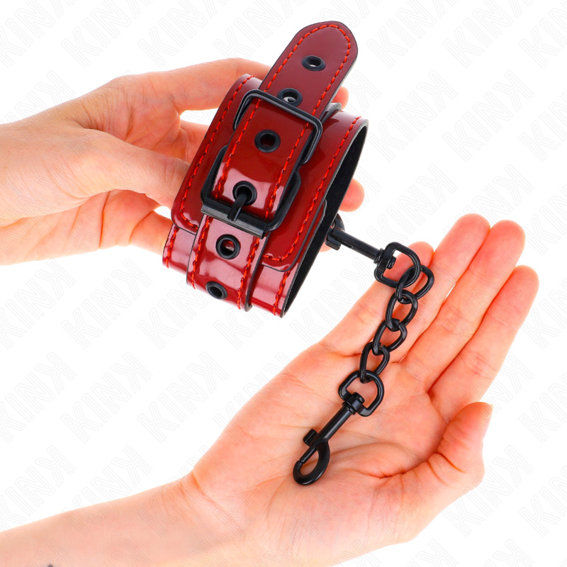 KINK – sötétpiros csuklópánt készlet 23 x 5 cm - Image 3