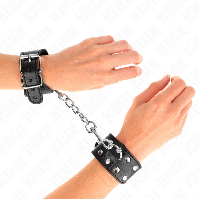 KINK – állítható stúdokkal ellátott Fekete Karperec - Image 4