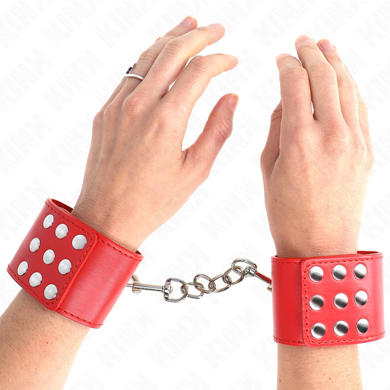 KINK - állítható piros csuklóbilincs 19-24 cm-ig - Image 4