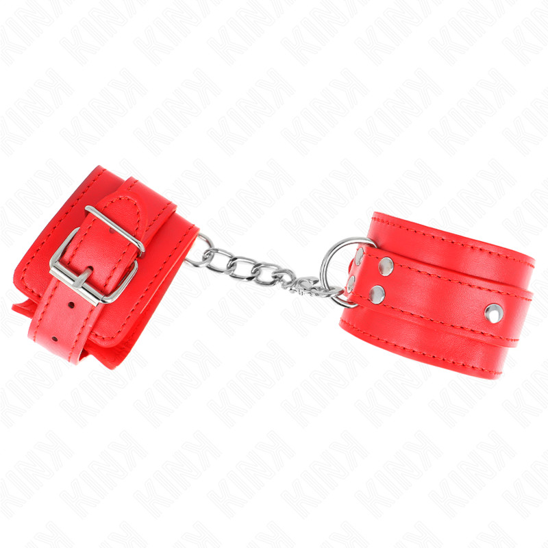 KINK – állítható csukló kötöző pántok, piros - Image 2