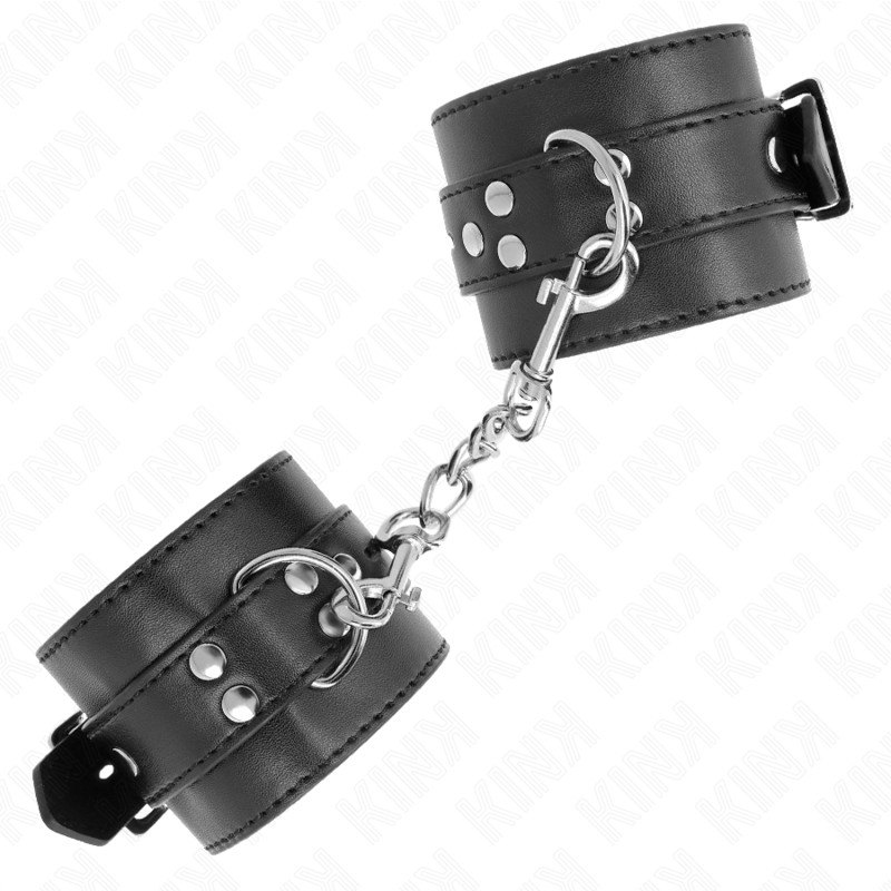 KINK - Állítható fekete csuklóbilincsek 17-28 cm-ig - Image 2