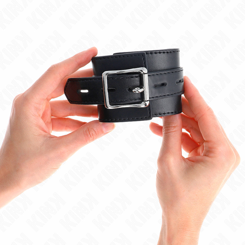 KINK - Állítható fekete csuklóbilincsek 17-28 cm-ig - Image 3