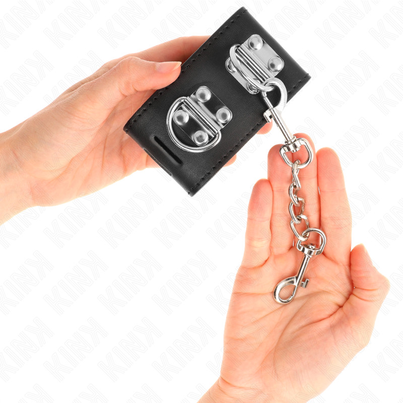 KINK – állítható csuklóbilincsek zárható fekete kivitelben - Image 3