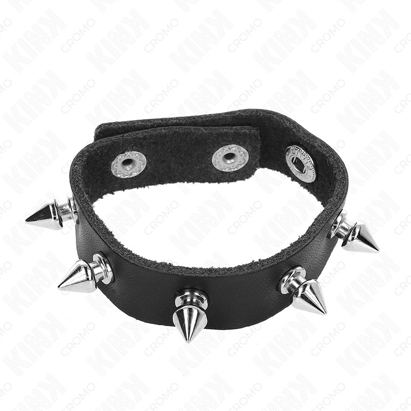KINK – bőrből készült péniszgyűrű piros béléssel - Image 4