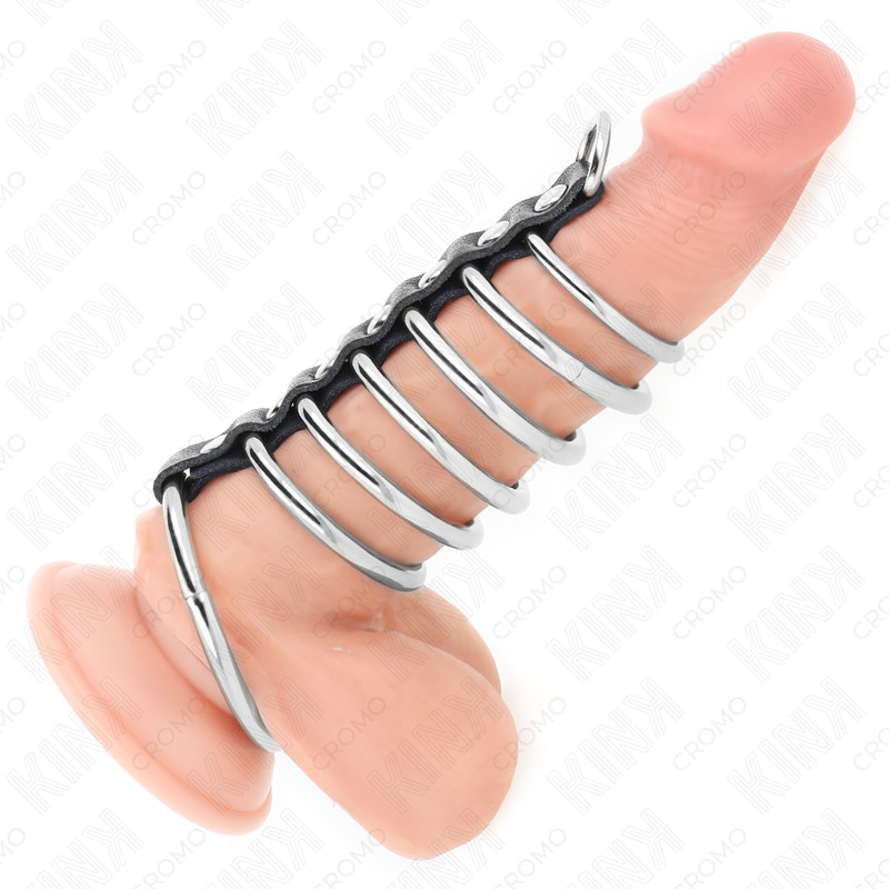 KINK - bőrrel összekapcsolt fémtagszorítók 3,2-5 cm-es méretben - Image 2