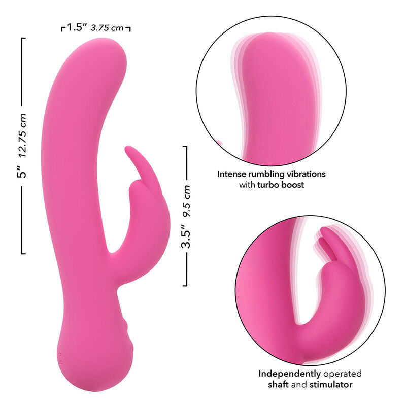 Calexotics – első vibrátor, tölthető nyuszivibrátor rózsaszín - Image 7