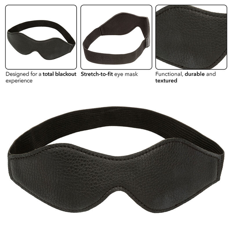 CalExotics - érzéki éjjeli szemmaszk PVC bőrben - Image 4