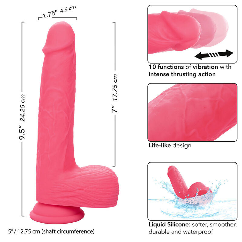 Calexotics - élethű vibrátor 10 rezgésmóddal (rózsaszín) - Image 8