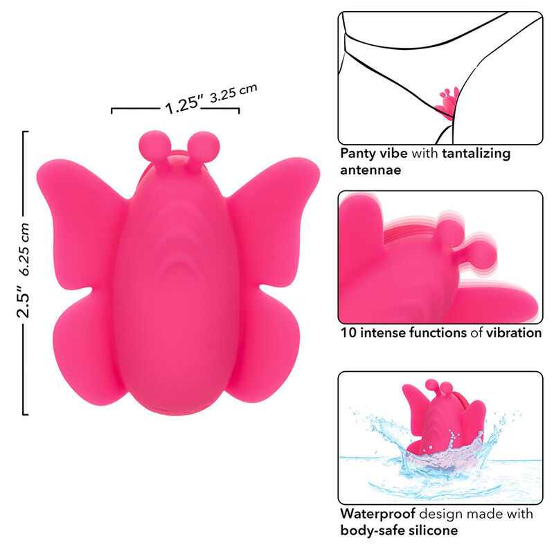 CALEXOTICS – Neon Vibes Flutter – érzéki vibráló izgató rózsaszínben - Image 8