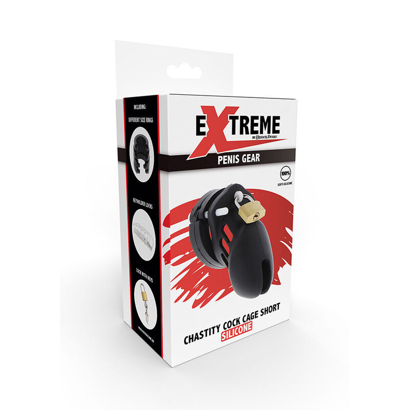 HIDDEN DESIRE – extrém kötelező péniszgyűrű szilikon S fekete - Image 5