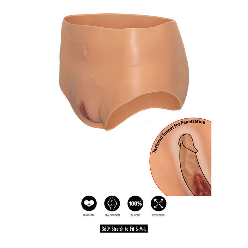 HIDDEN DESIRE – érzéki, nyitott vagina fehérnemű, magas derekú - Image 6