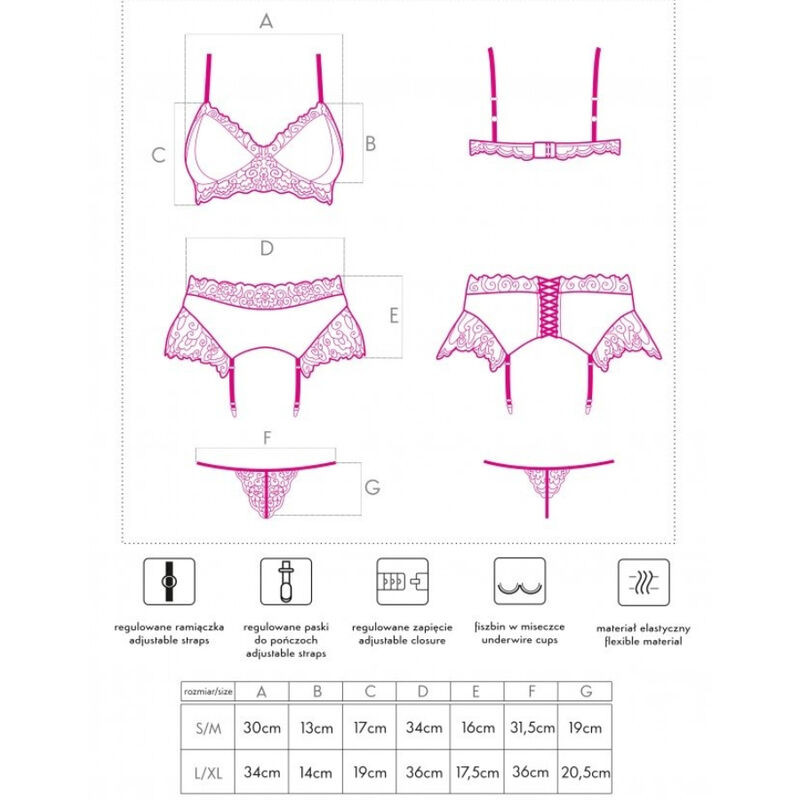 LIVCO CORSETTI FASHION - érzéki melltartó, fehérnemű és harisnyakötő - Image 4