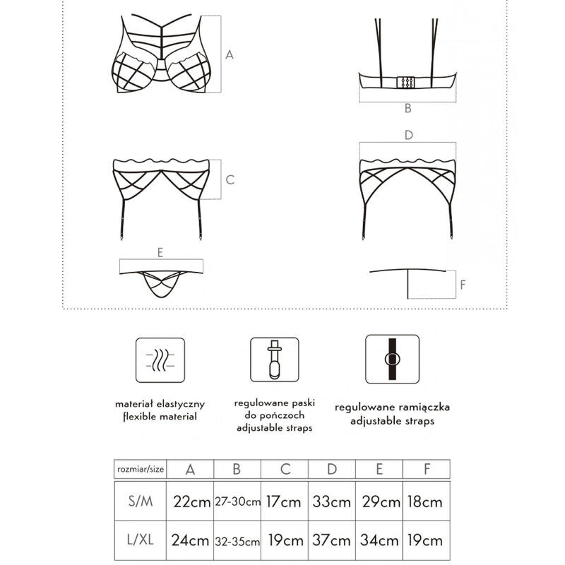 LIVCO CORSETTI FASHION – érzéki melltartó, bugyi és harisnyatartó - Image 4