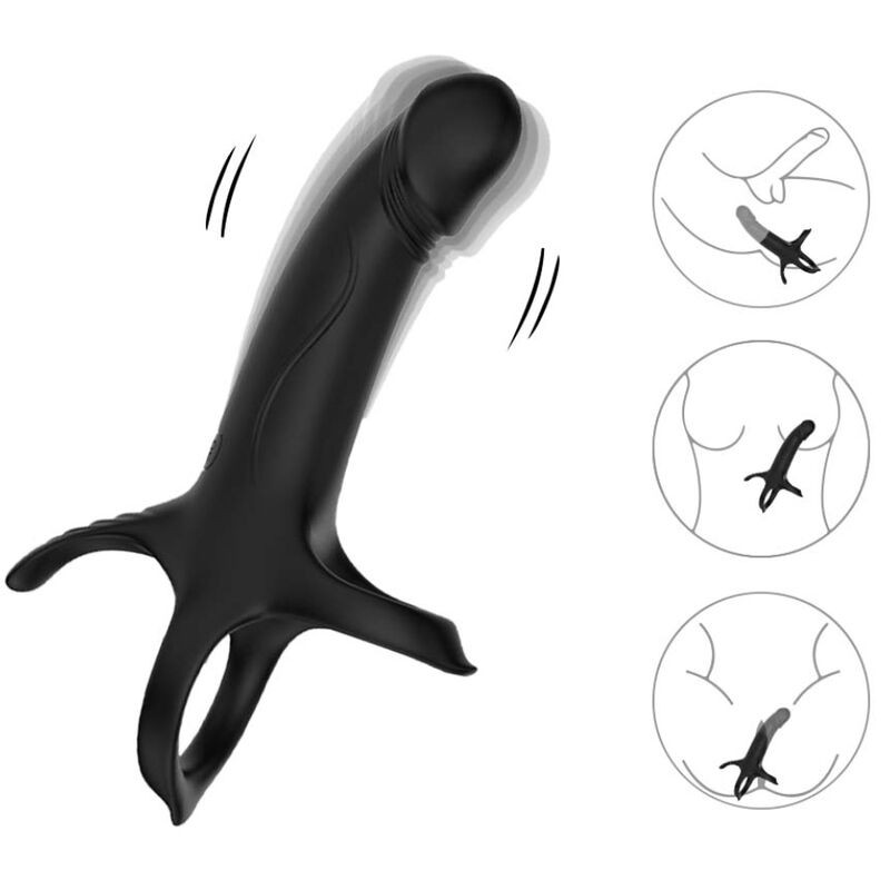 ARMONY – gyűrűs vibráló dildó fekete színben - Image 4