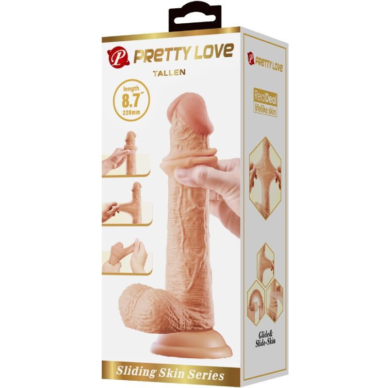 PRETTY LOVE – élethű, 22 cm-es dildó - Image 6