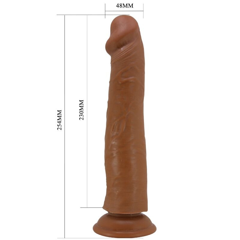 Pretty Love Sharife – élethű dildó 25 cm, barna - Image 5