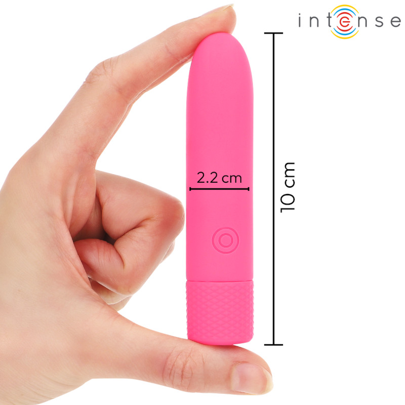 INTENSE Symone – újratölthető vibráló golyó, 8 rezgés, rózsaszín - Image 4