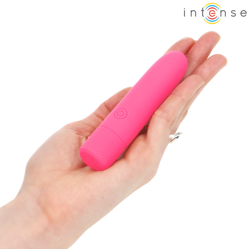 INTENSE Symone – újratölthető vibráló golyó, 8 rezgés, rózsaszín - Image 6