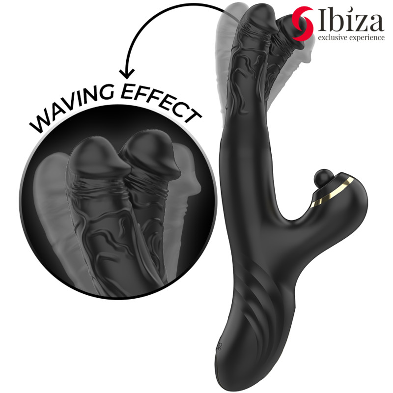 IBIZA - Két sárkány páros vibrátor fekete színben - Image 2