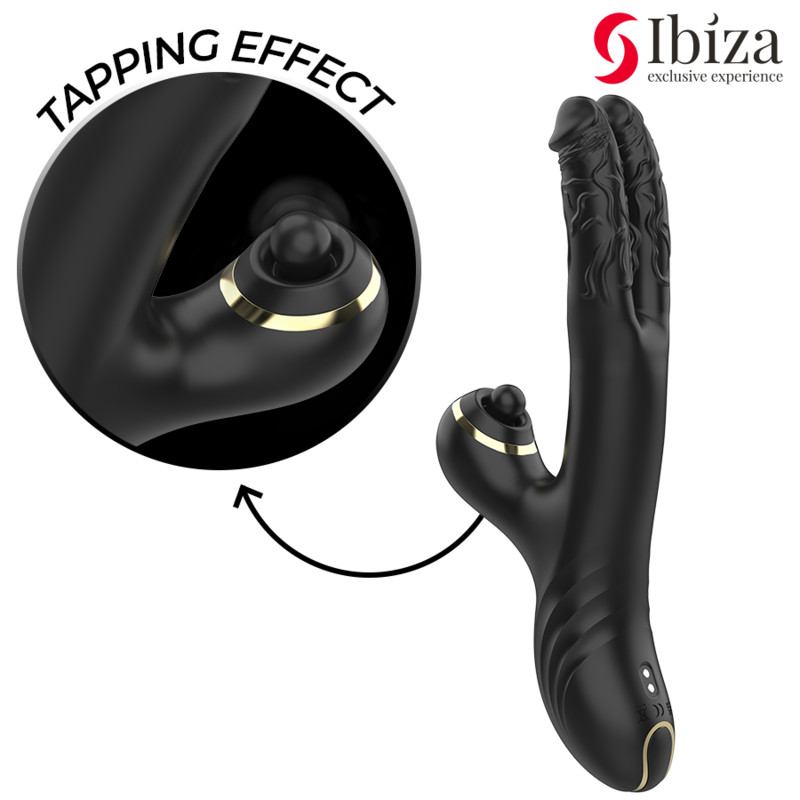 IBIZA - Két sárkány páros vibrátor fekete színben - Image 3