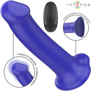 INTENSE Victoria – távirányítós vibrátor, 10 rezgés, szívócsészével