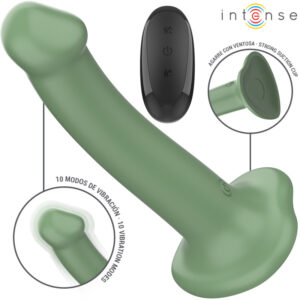 INTENSE Becca – távirányítós vibrátor 10 rezgésmóddal, zöld