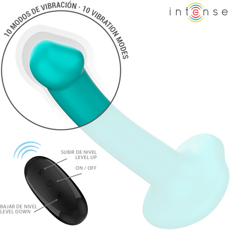INTENSE Katie – vibrátor tapadókoronggal, 10 rezgés, távirányító - Image 3