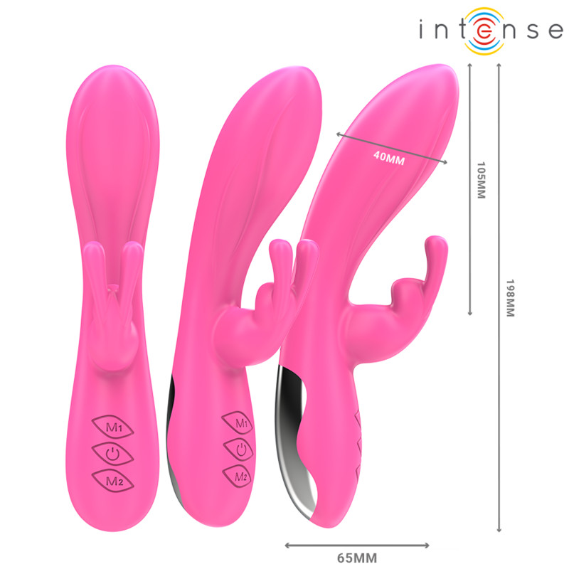 INTENSE Randall Rabbit – rózsaszín, 10 fokozatú vibrátor - Image 2