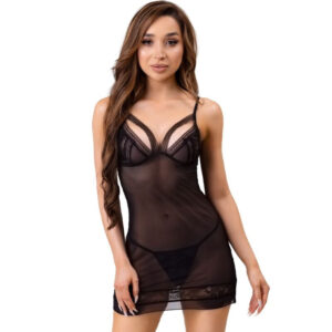 LIVCO CORSETTI – fekete Tiana chemise és farámpánt L/XL